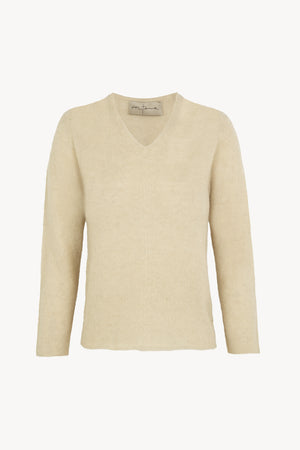 Hana, ivory baby alpaca, cashmere and silk jumper
