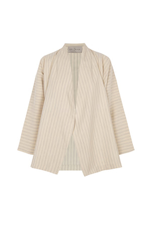 Ida, striped jacket in linen and silk