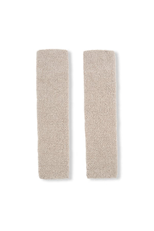 Igloo, manguitos de cachemir y seda beige