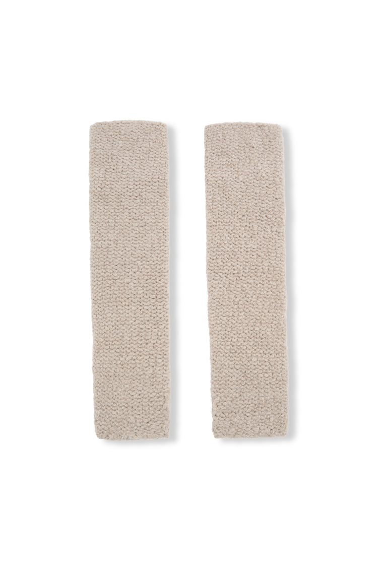 Igloo, manguitos de cachemir y seda beige