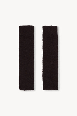 Igloo, blue and brown cashmere muffs