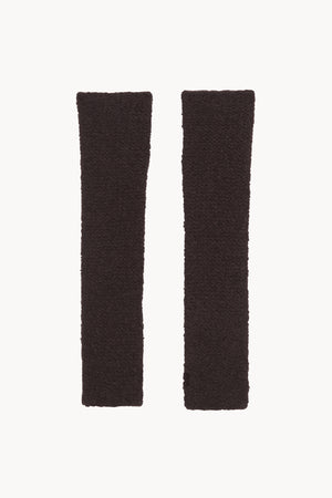 Igloo, manguitos de cachemir y seda marron burdeos