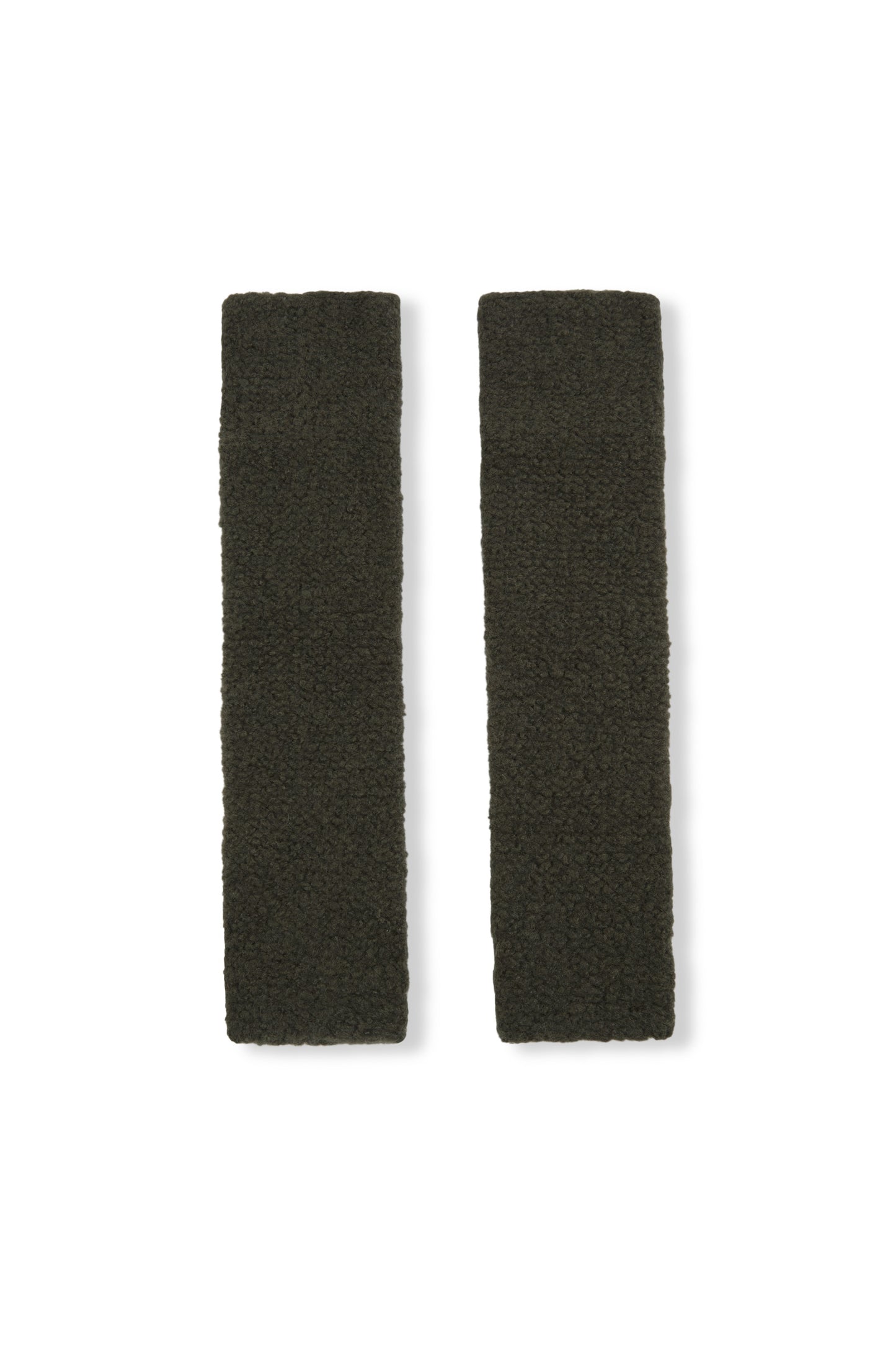 Igloo, manguitos de cachemir y seda verde oscuro