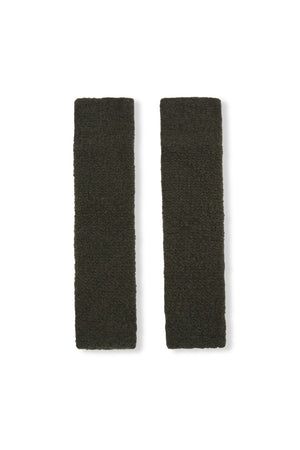 Igloo, manguitos de cachemir y seda verde oscuro