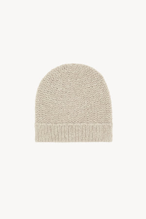 Igloo, beige cashmere and silk beanie