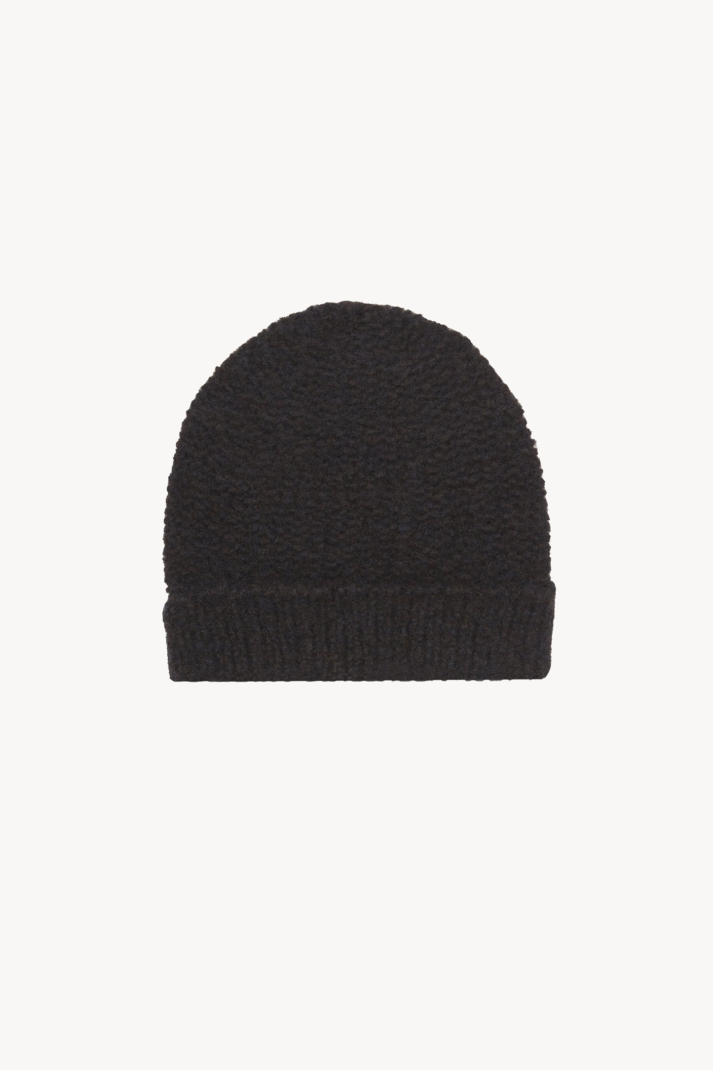 Igloo, blue and brown cashmere and silk beanie