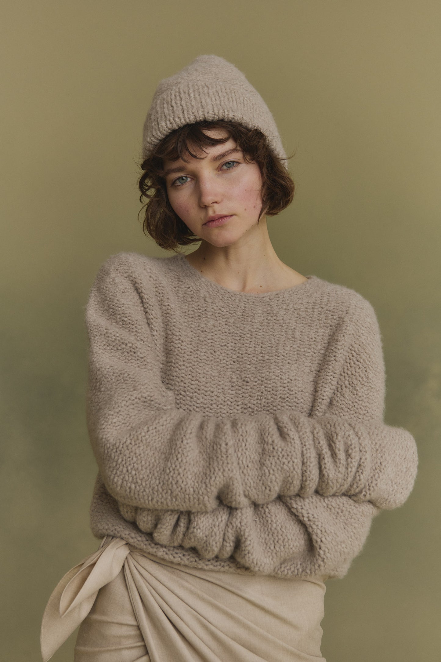 Igloo, beige cashmere and silk sweater