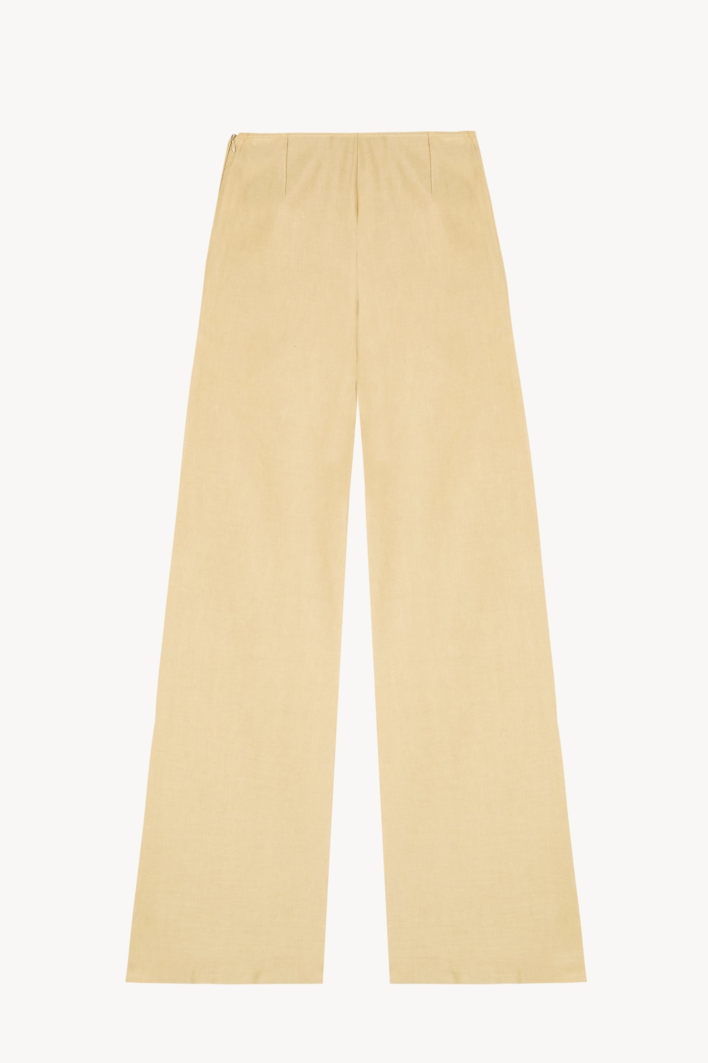 Inga, pantalon talle alto beige dorado