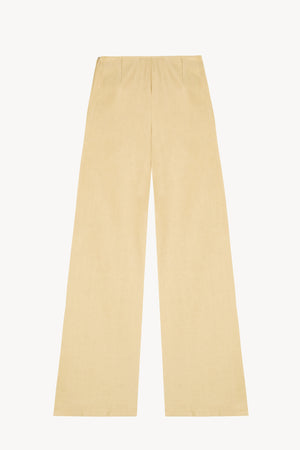 Inga, pantalon talle alto beige dorado