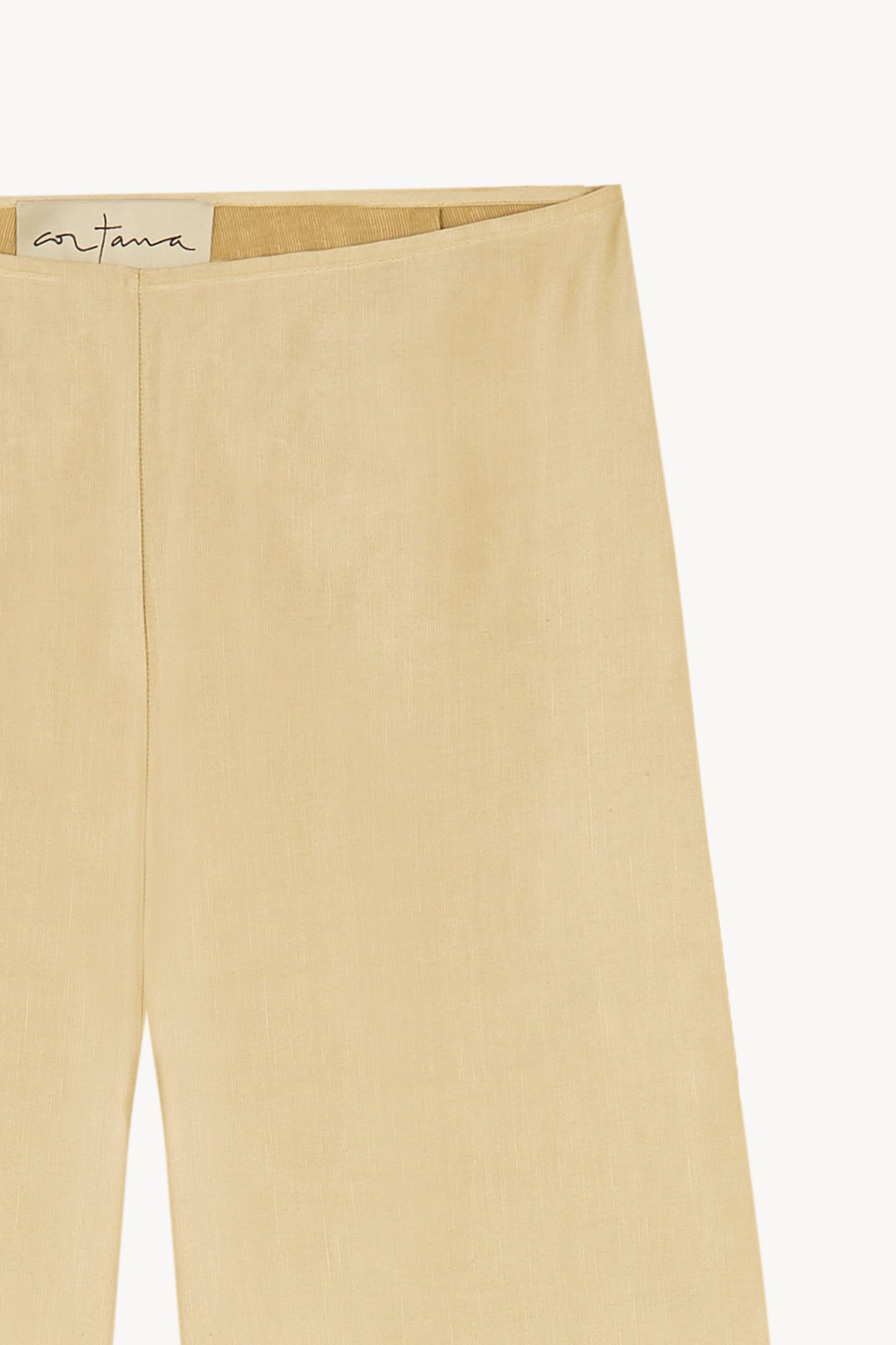 Inga, golden beige trousers