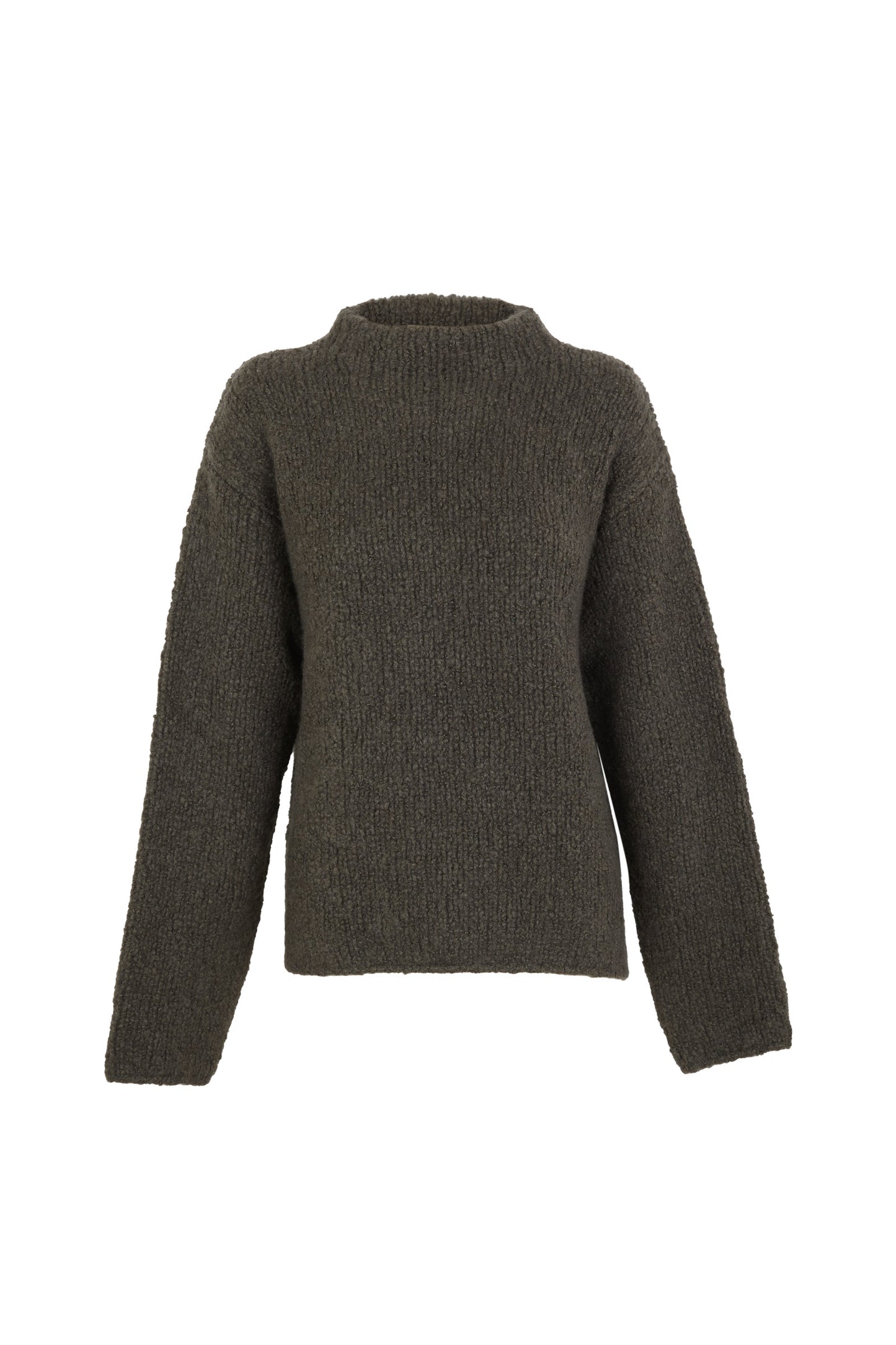 Inu, dark green cashmere and silk sweater