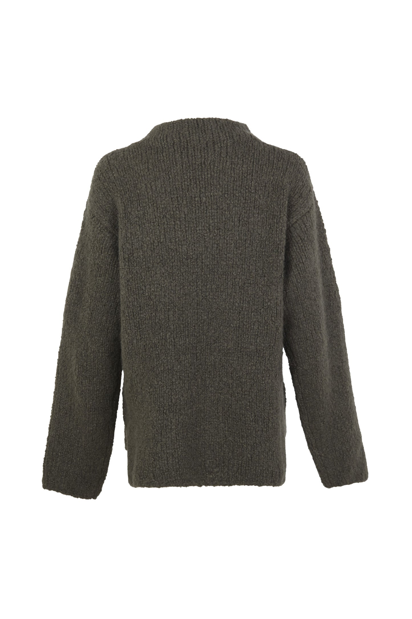 Inu, dark green cashmere and silk sweater