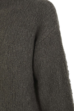 Inu, dark green cashmere and silk sweater