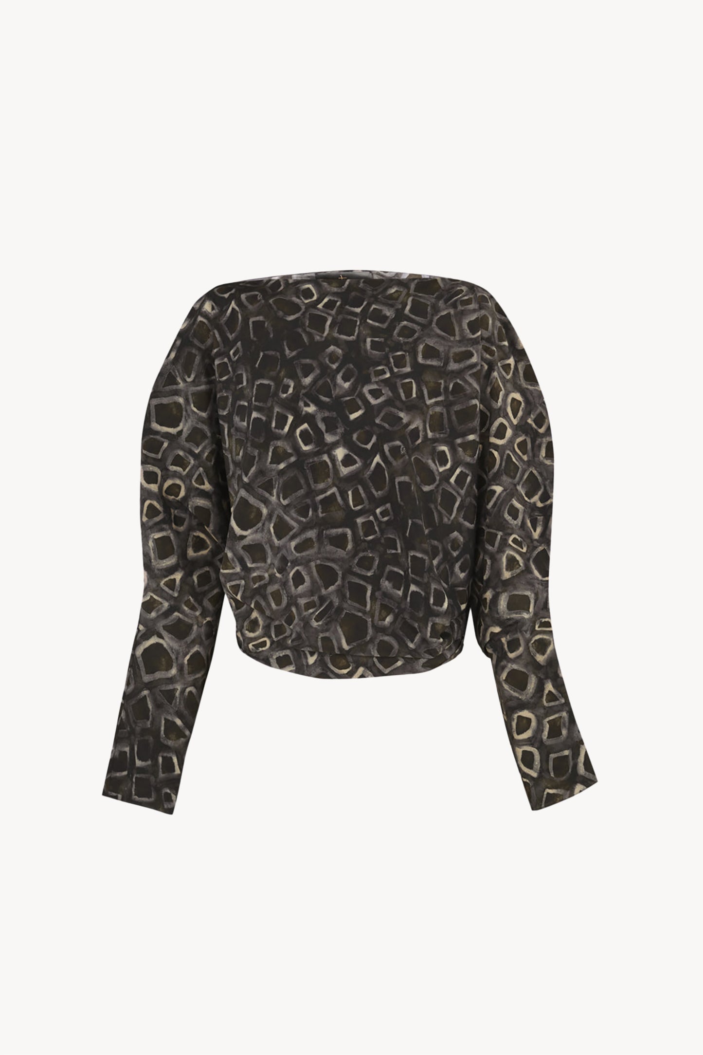 Irma, top en seda yasu print