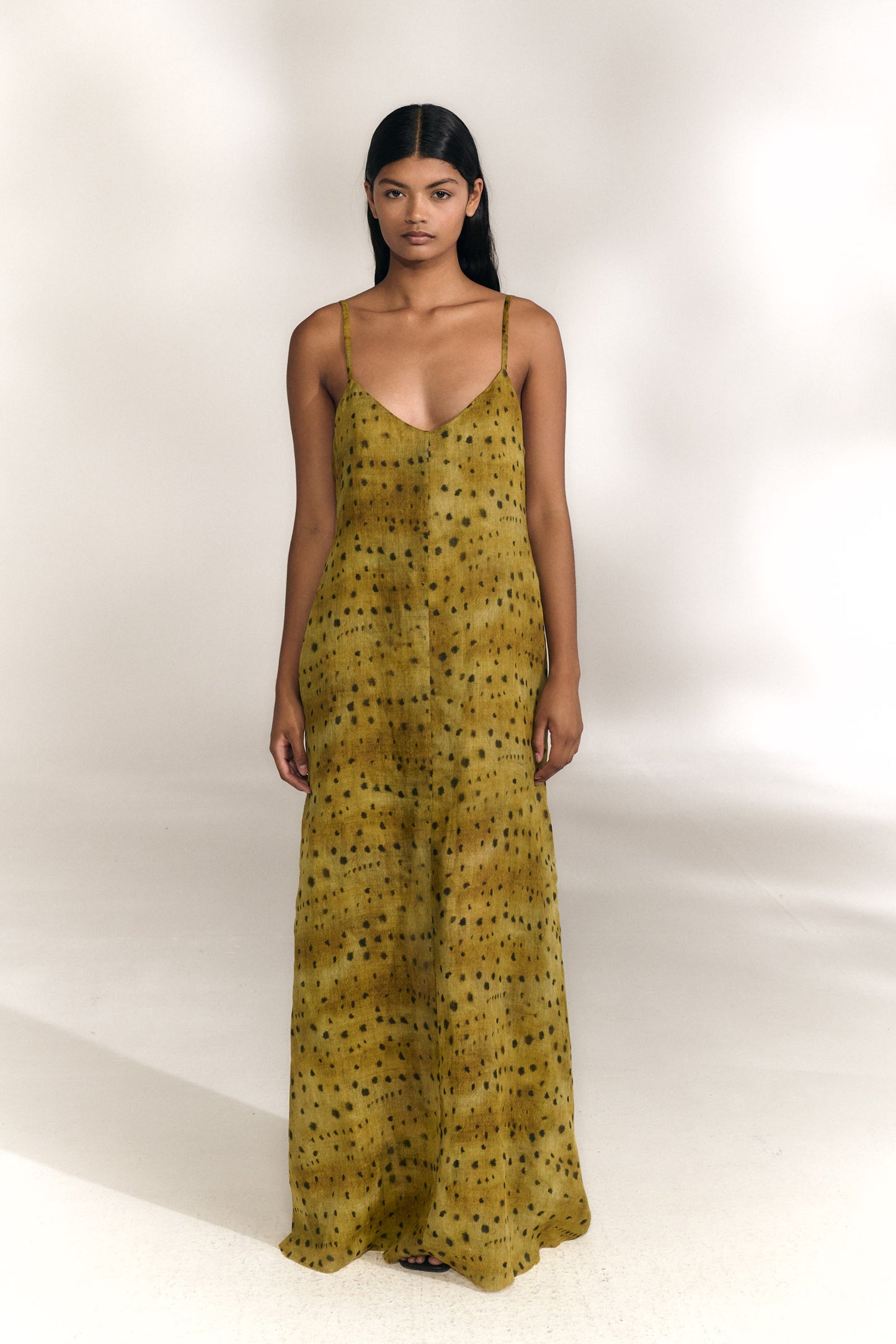 Isa, vestido de ramio llimona print