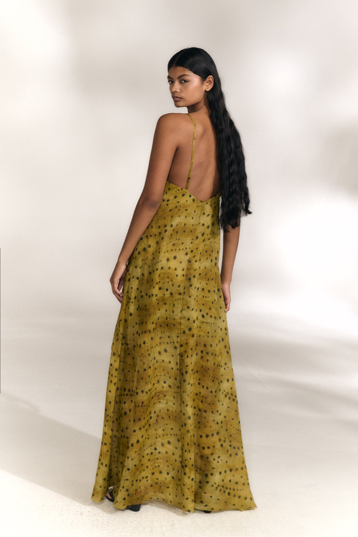 Isa, vestido de ramio llimona print