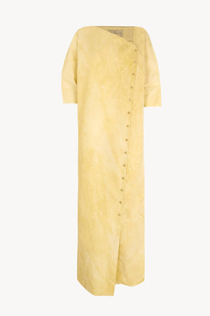 Isla, vestido de popelin de algodon beige mares maltinto