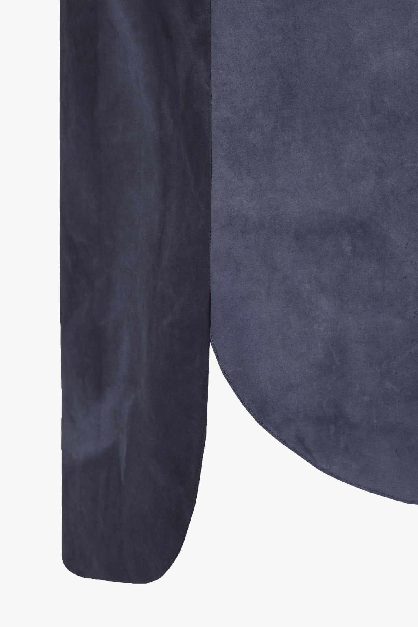 Isla, fade navy cotton poplin top