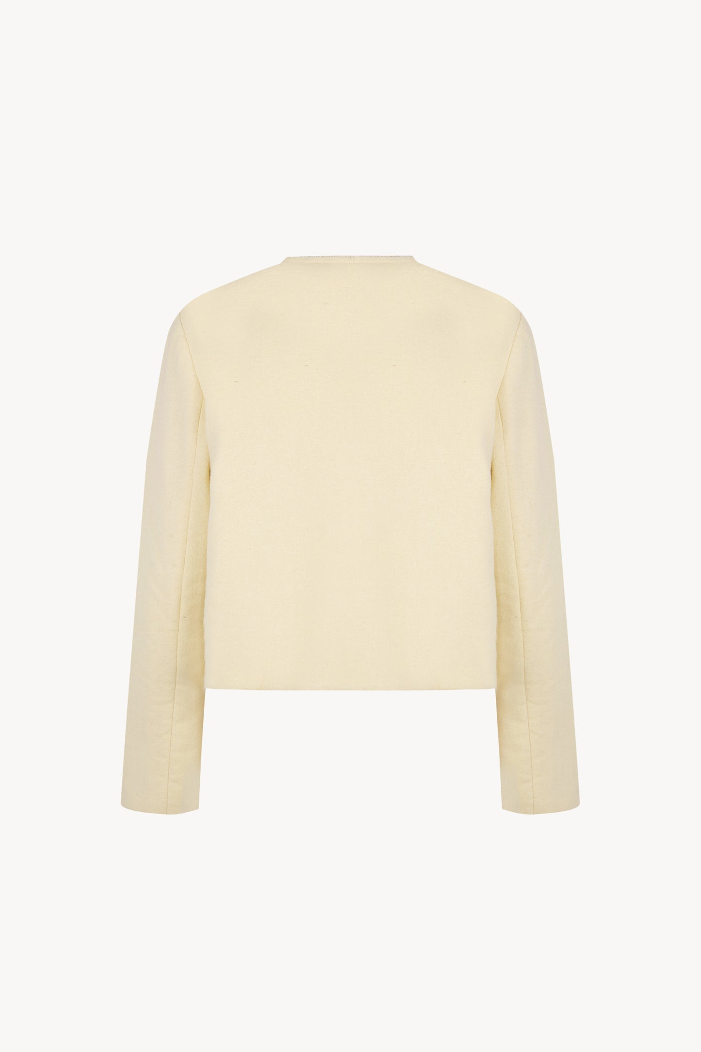 Jackie, chaqueta corta en lana de yak marfil