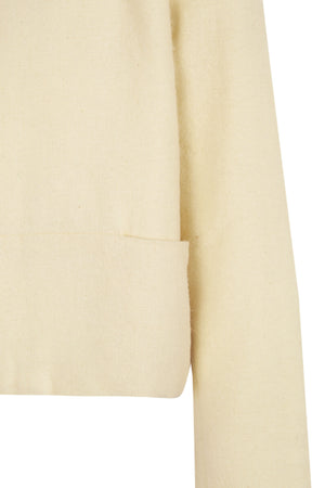 Jackie, ivory yak wool short jacket