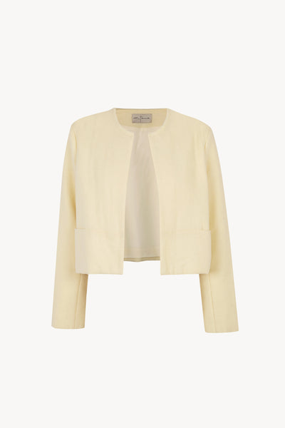 Cortana - Jackie, ivory yak wool short jacket