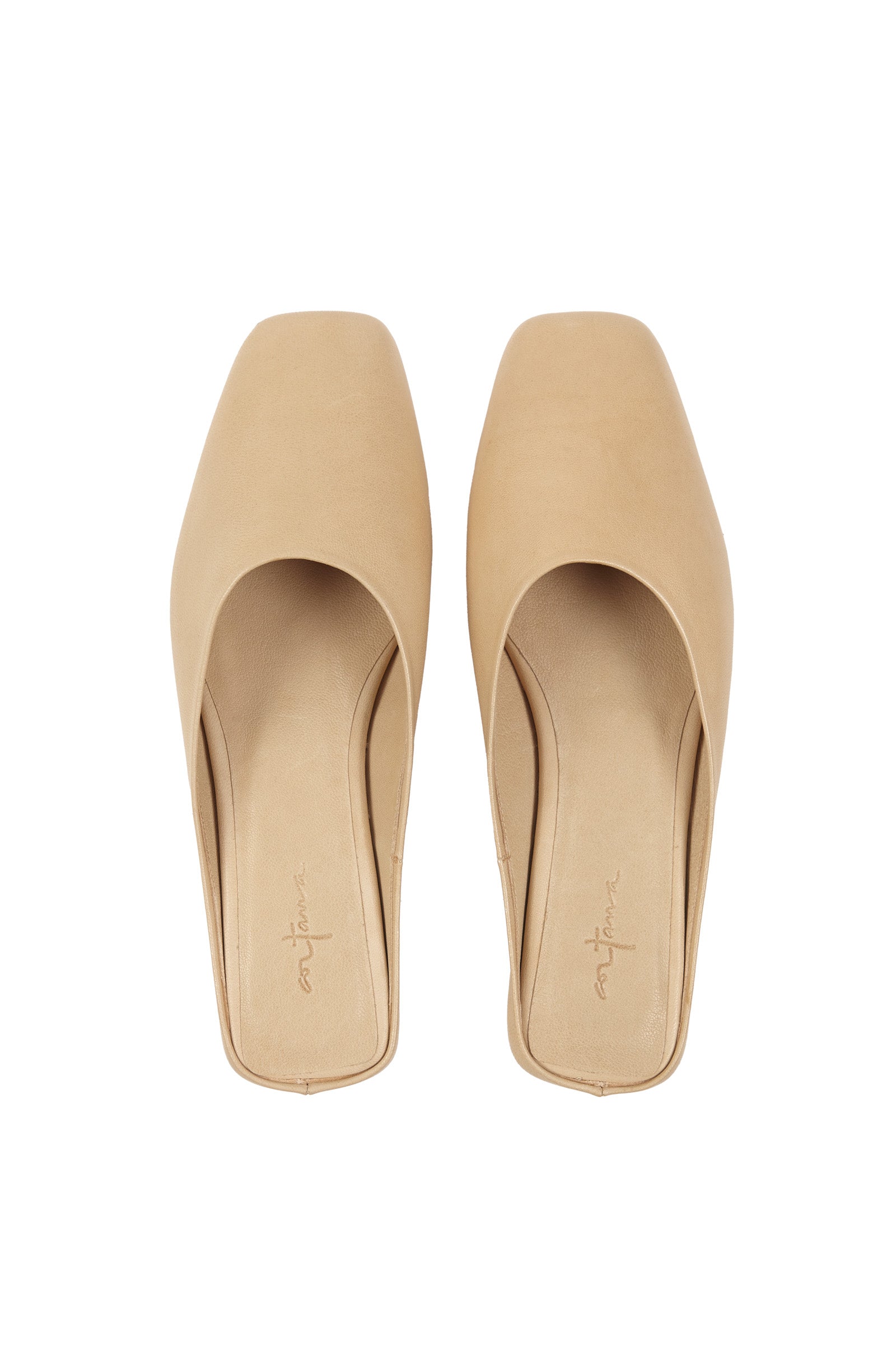 Cortana Jackie beige leather mule