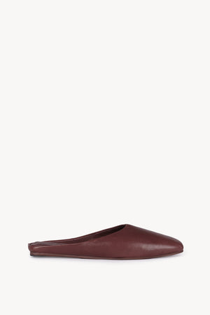 Jackie, burgundy leather mule