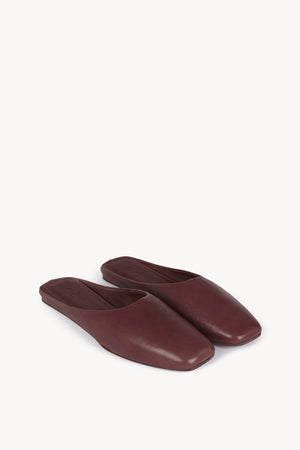 Jackie, burgundy leather mule