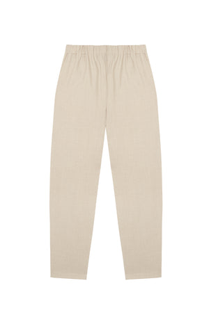 Jackie, pantalon de lana virgen beige