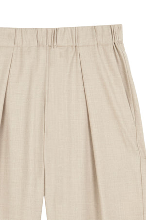 Jackie, pantalon de lana virgen beige