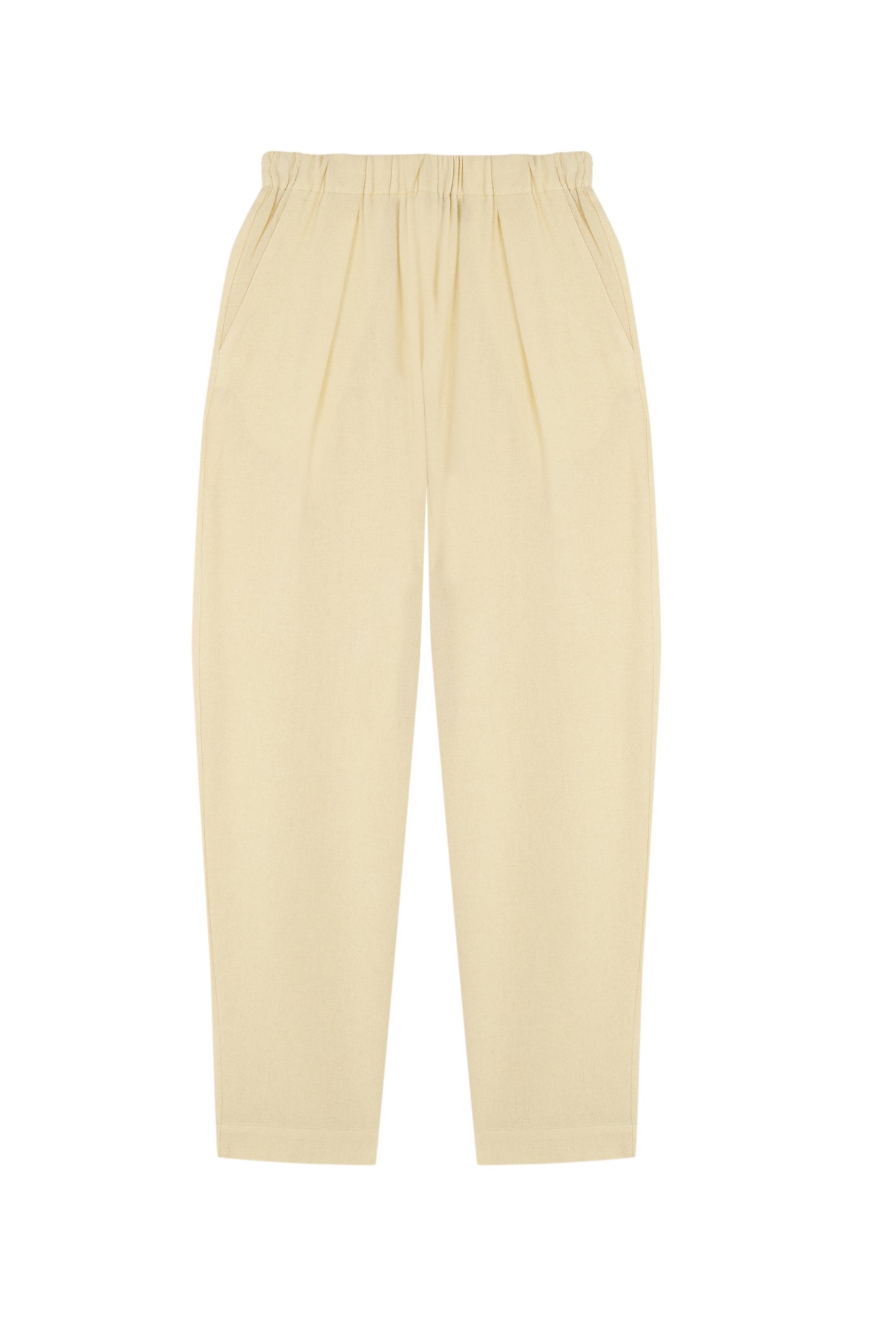 Jackie, ivory yak wool pants