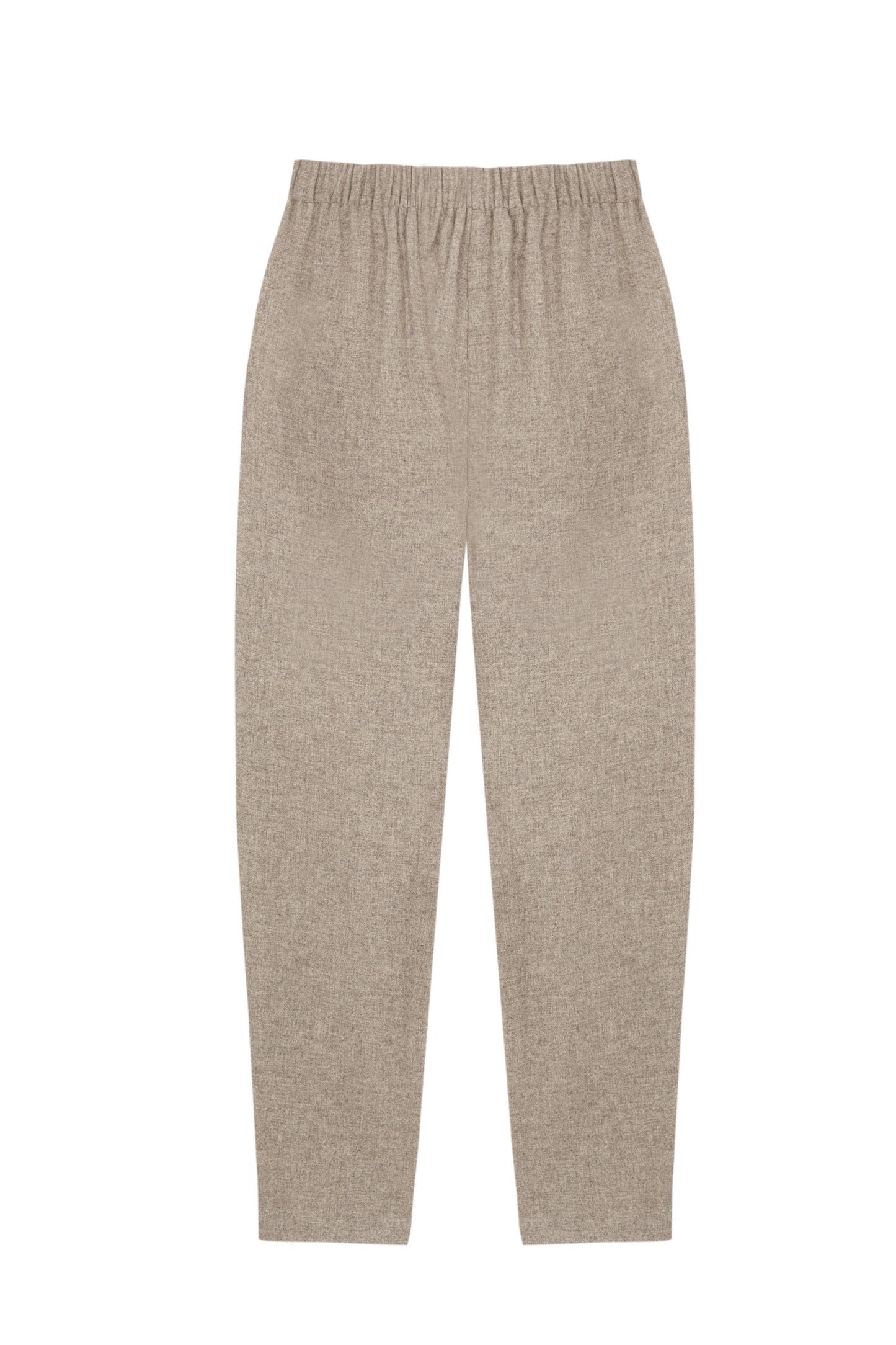 Jackie, taupe yak wool pants