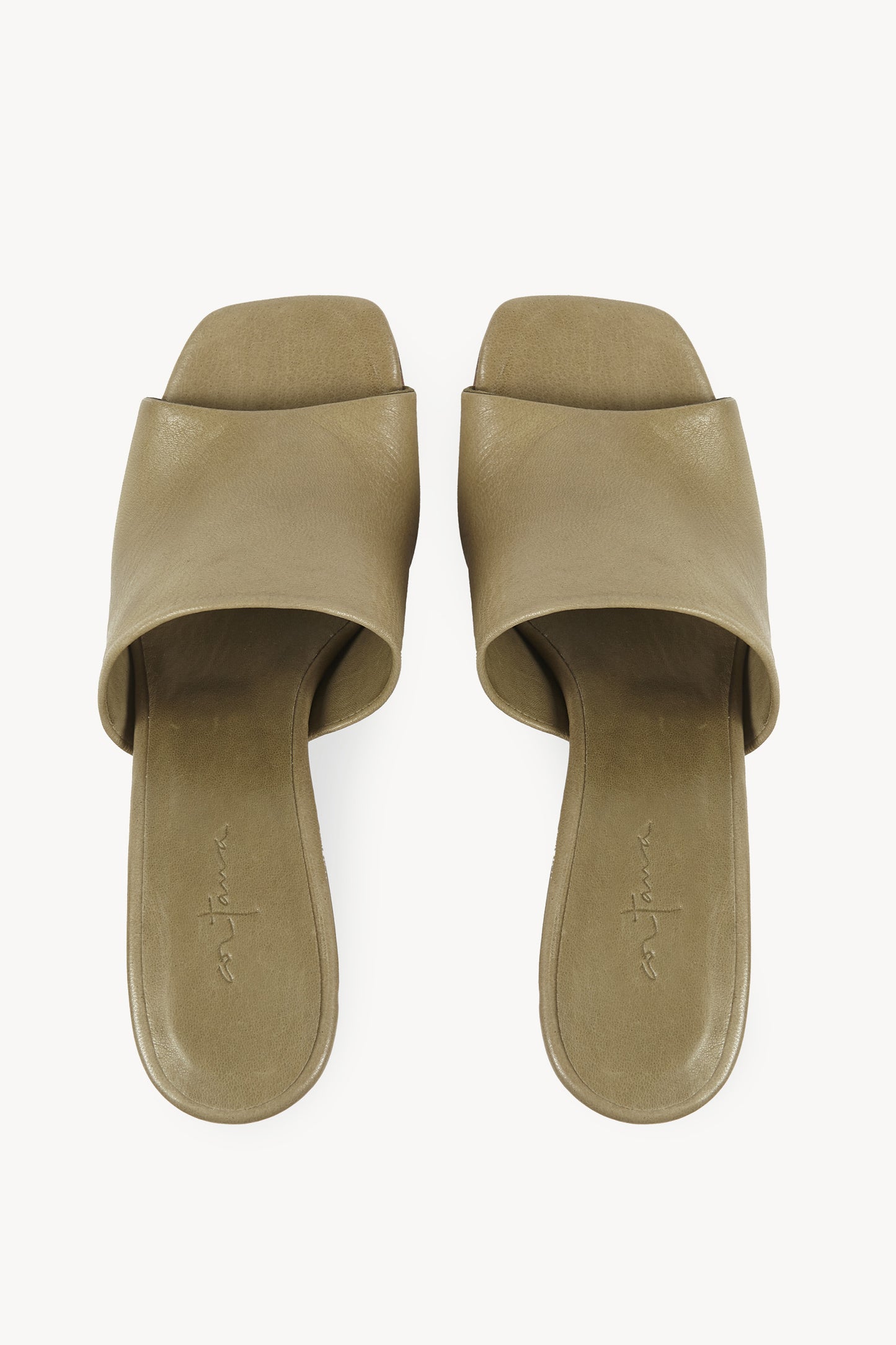 Janis, mules in green