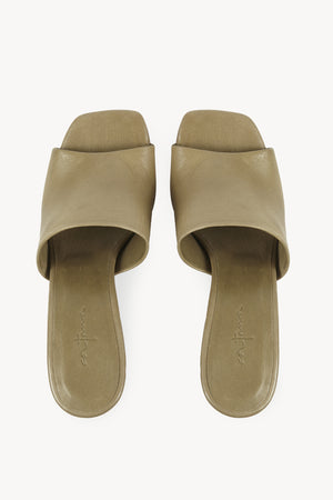 Janis, mules in green