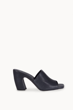 Janis, mules de piel azul marino
