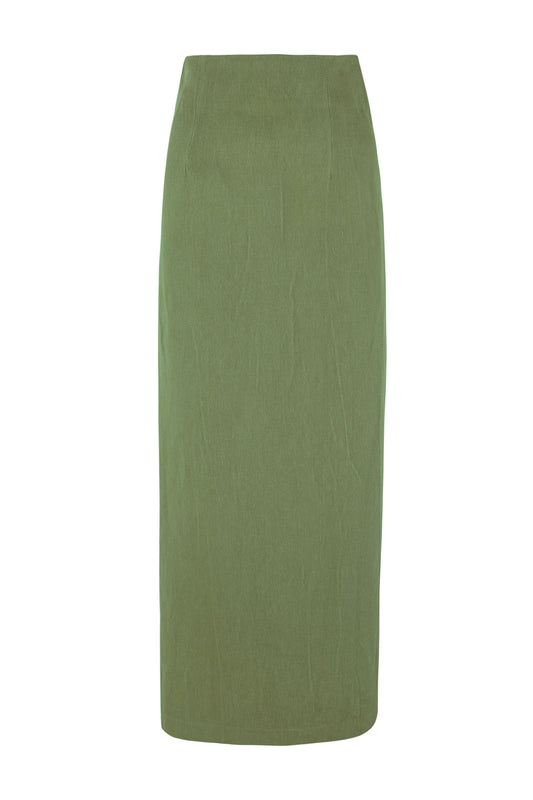 Jean, long skirt in linen and cotton