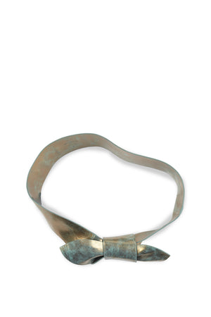 Jin 6, turquoise bronze leather knotted belt