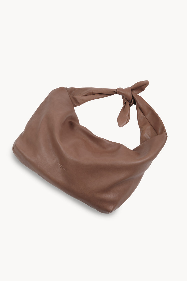 Jin L, riñonera de cuero mocha beige