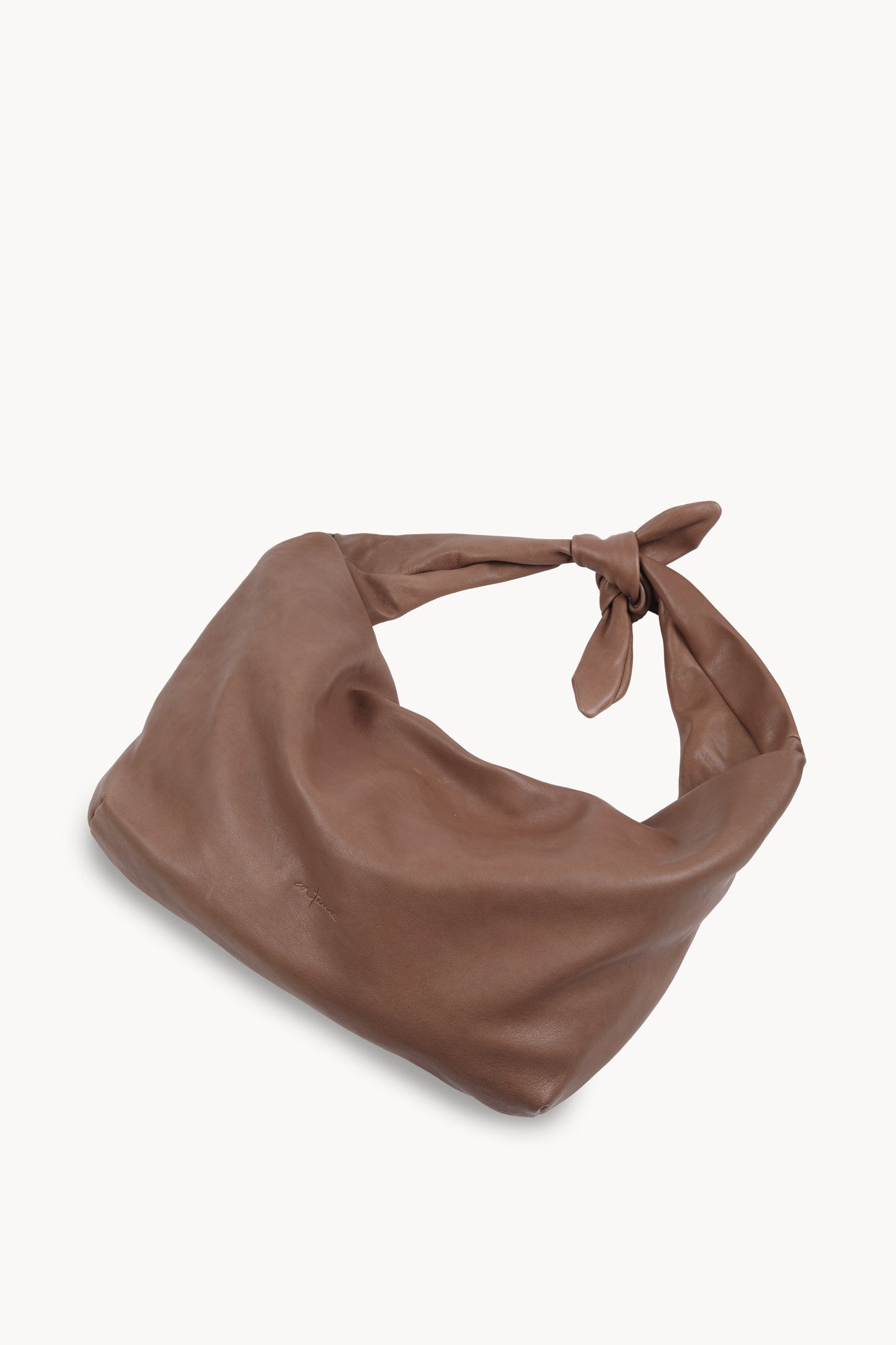 Jin L, mocha beige leather belt bag