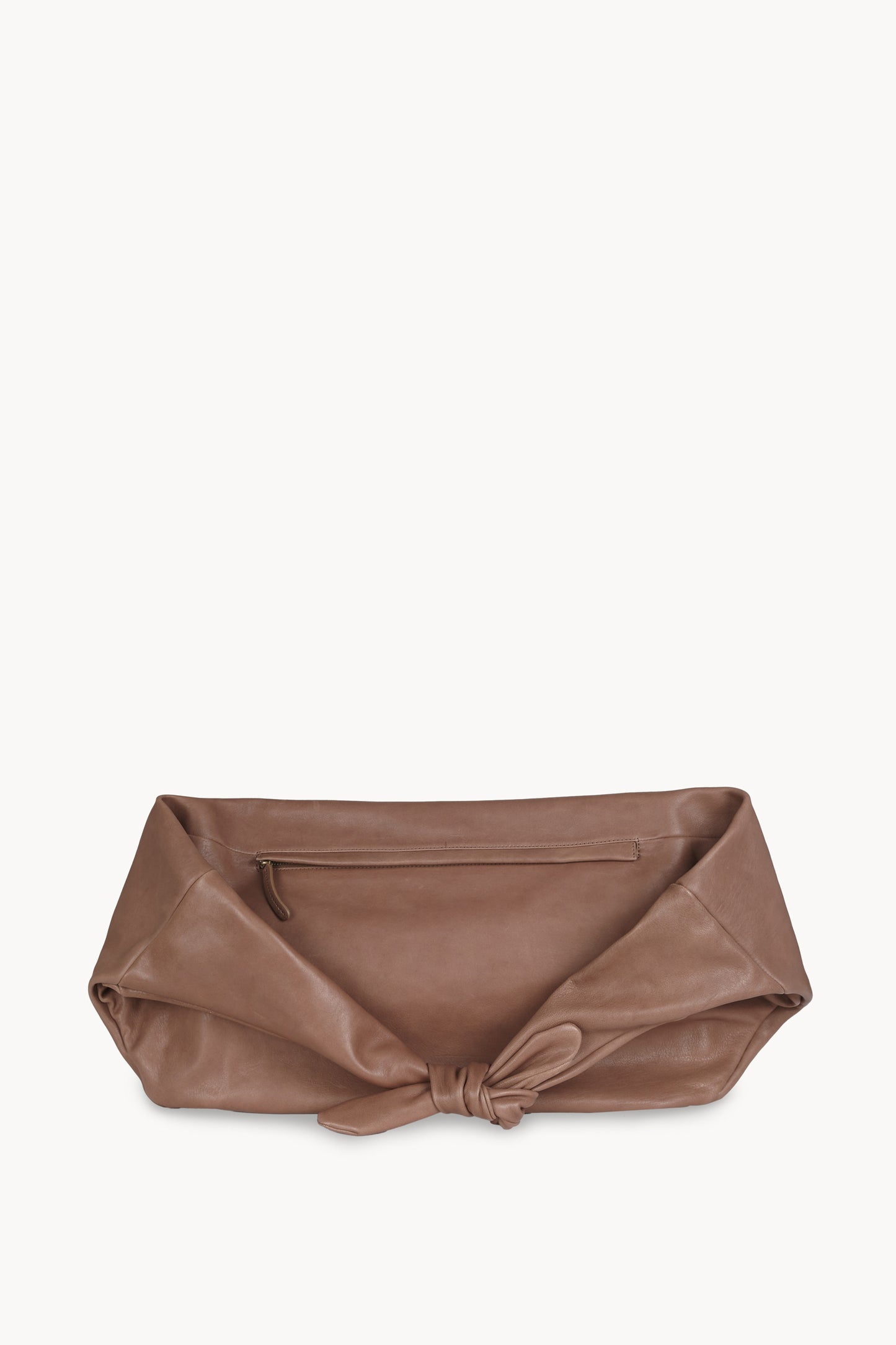 Jin L, mocha beige leather belt bag