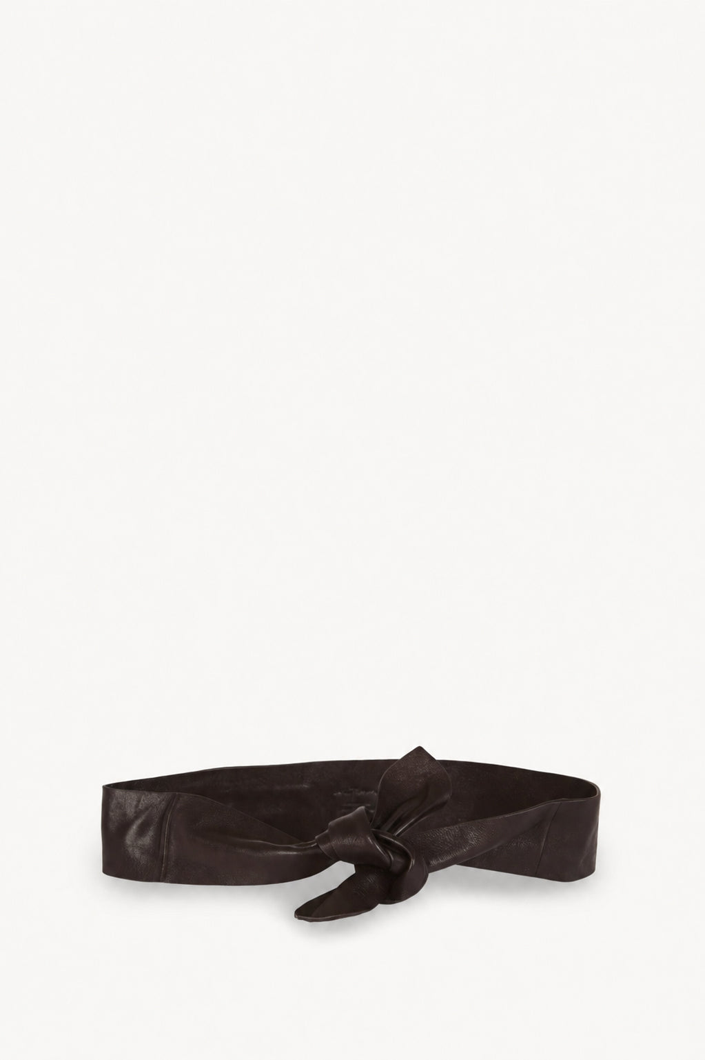 Jin 4, dark brown leather knotted belt