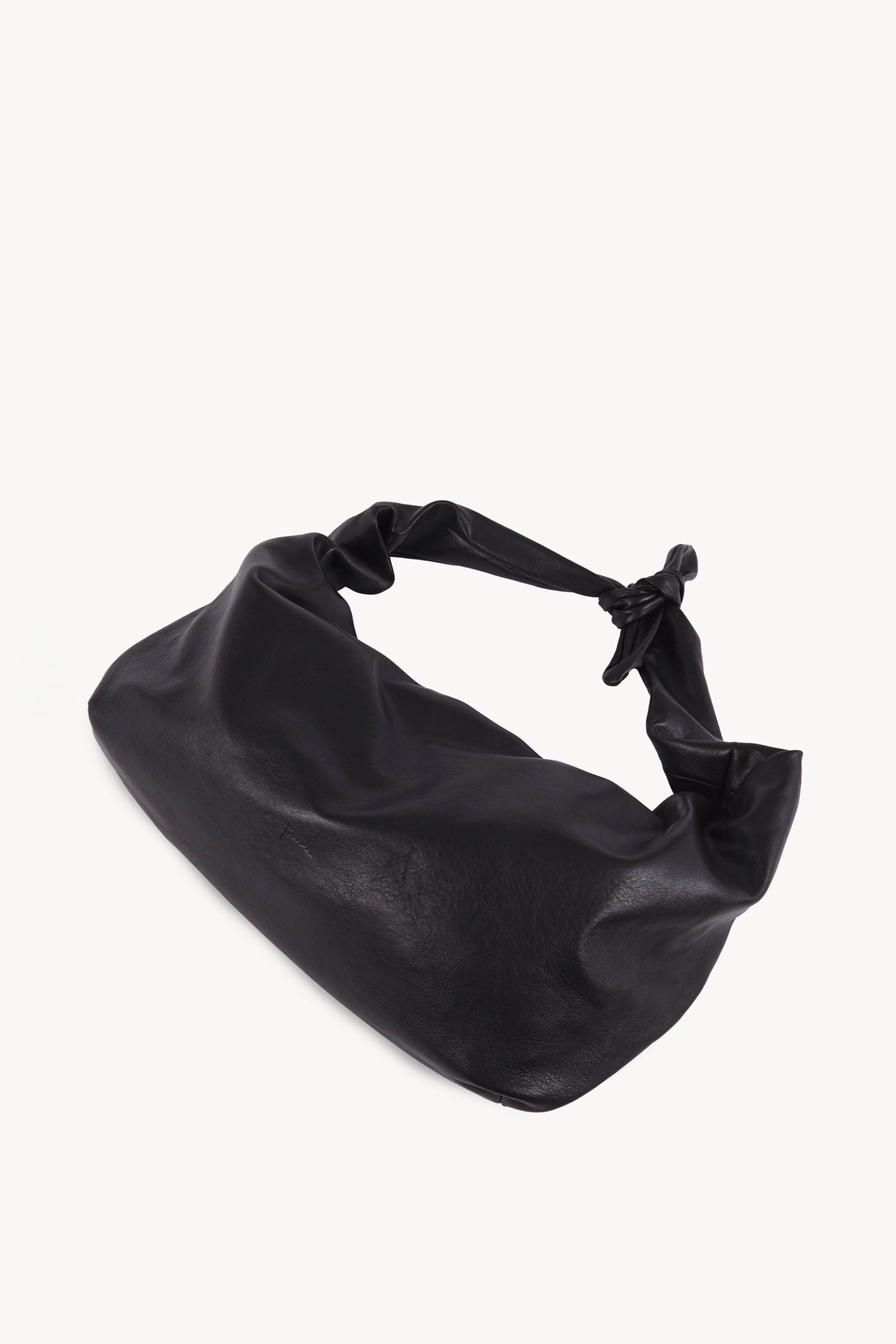 Jin L, black leather fanny pack