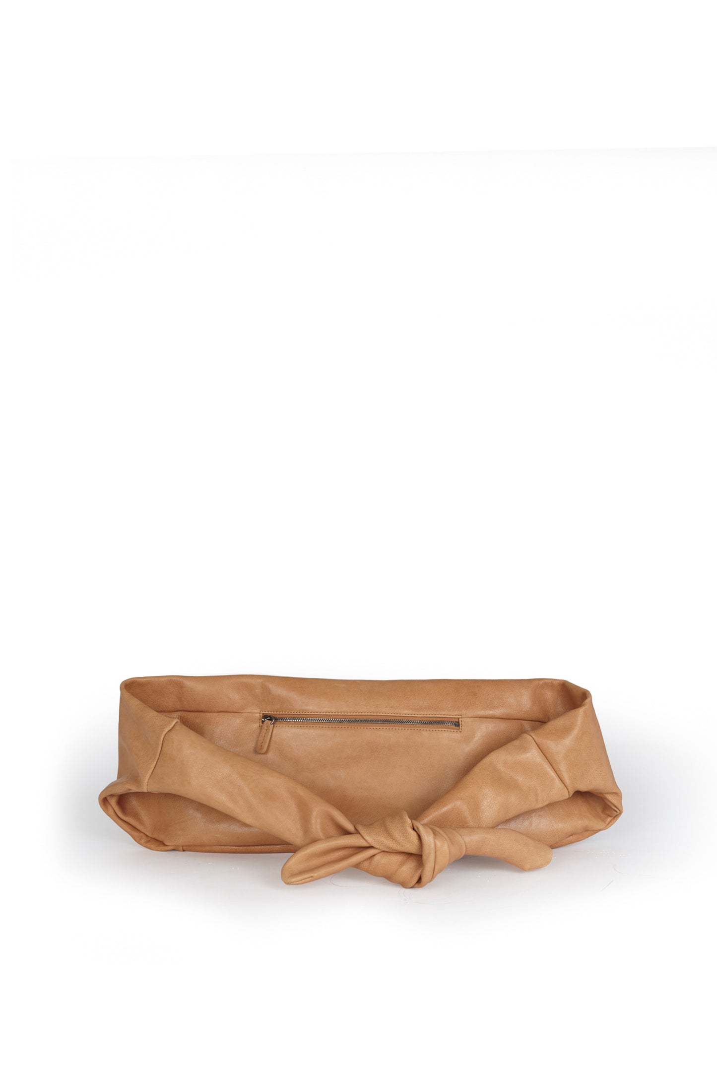 Jin S, caramel leather fanny pack