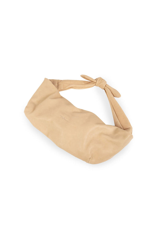 Jin S, beige leather fanny pack