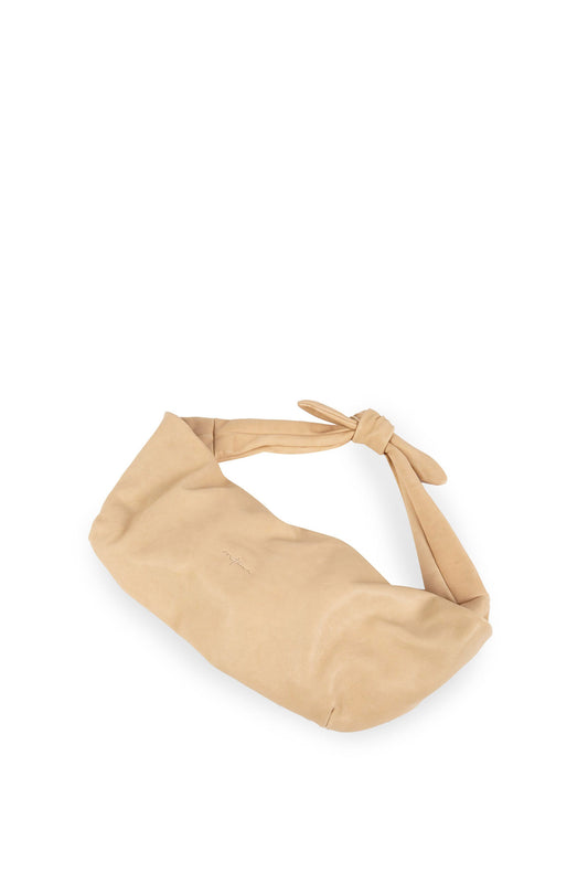 Jin S, beige leather fanny pack