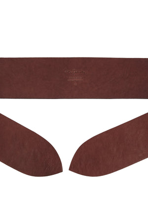 Jin, knotted belt in burgundy leather