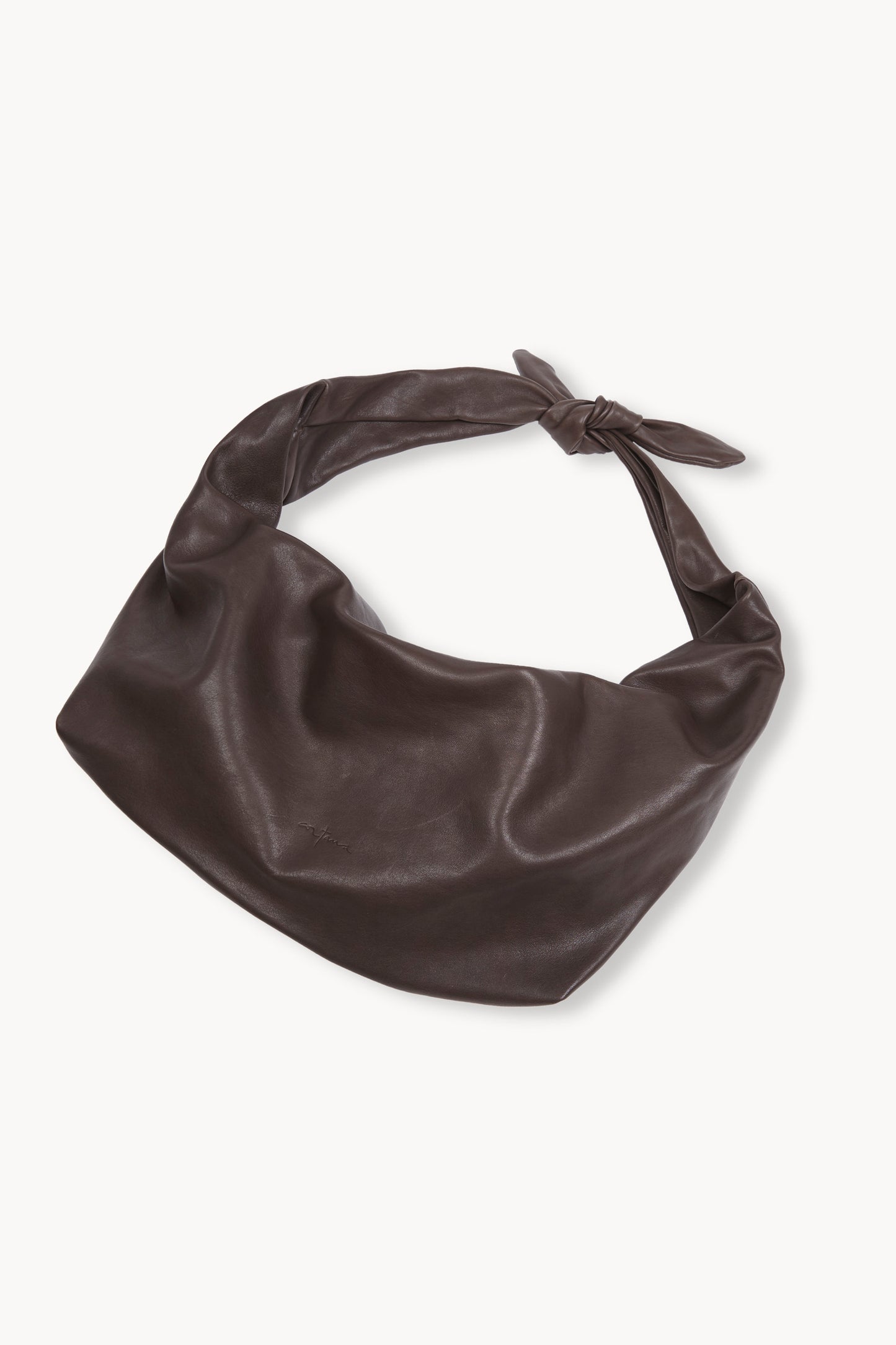 Jin L, dark brown leather belt bag