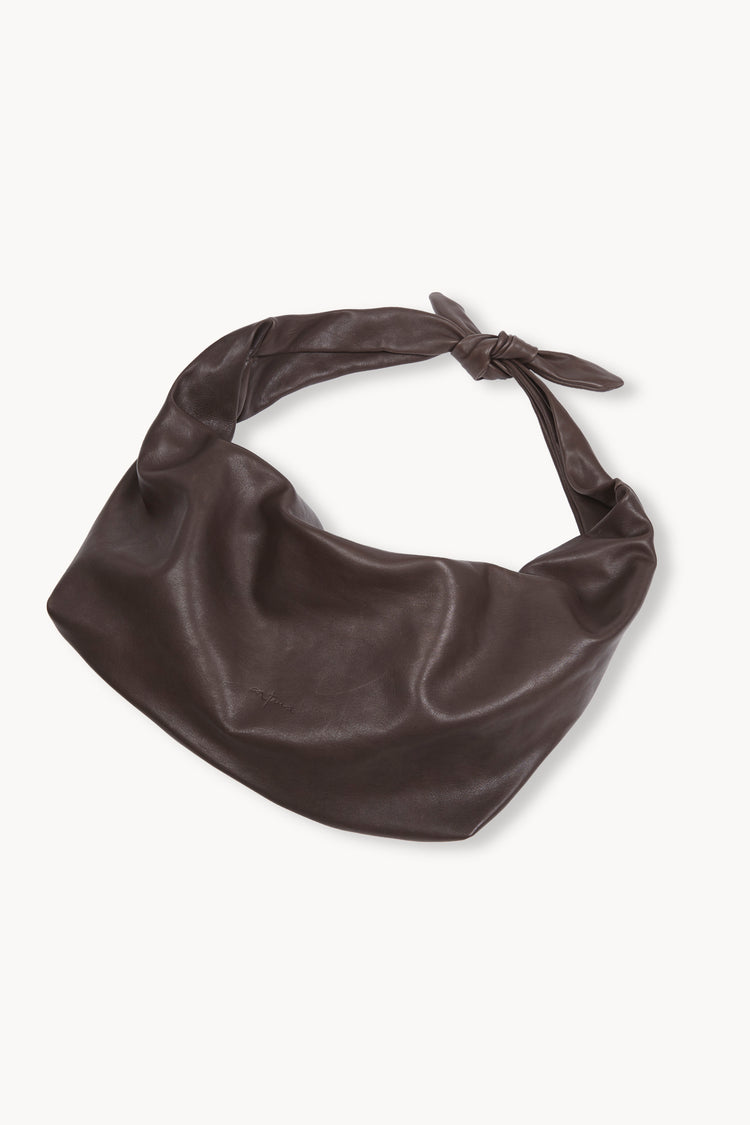 Jin L, dark brown leather belt bag