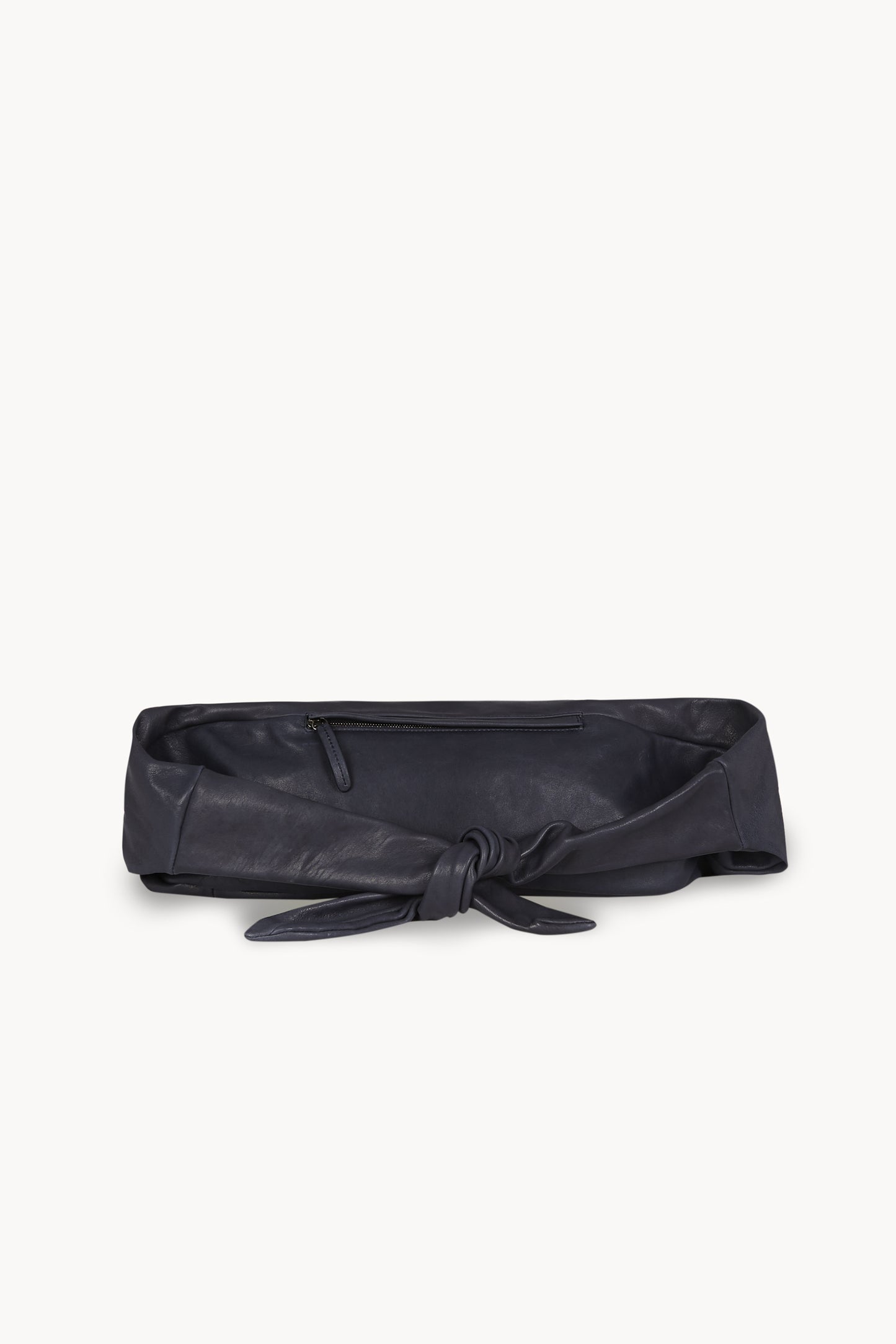 Jin S, navy blue leather belt bag