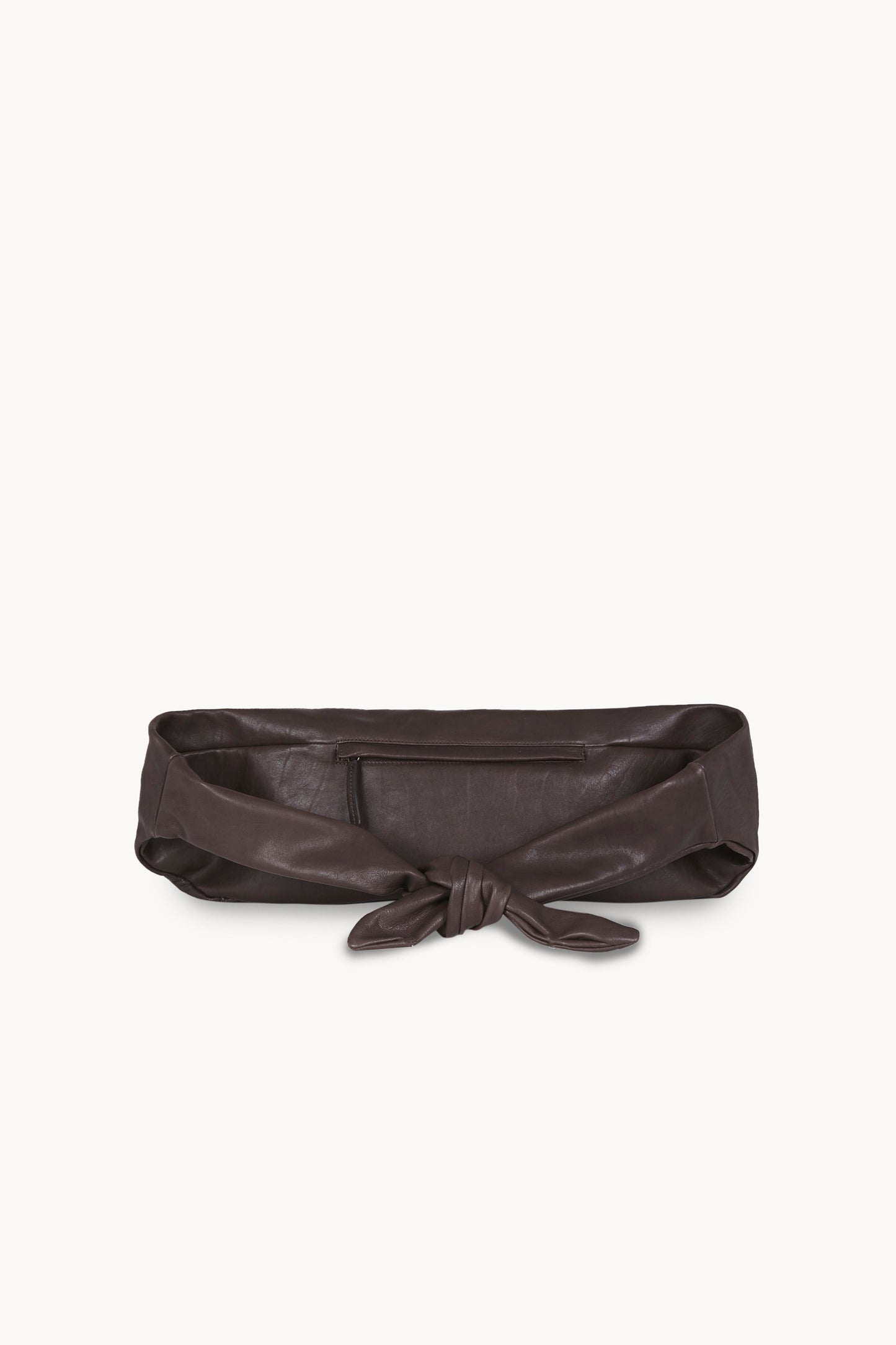 Jin S, riñonera de piel marron oscuro
